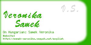 veronika samek business card